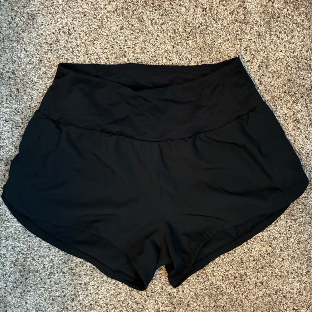 Black High-Waisted Shorts